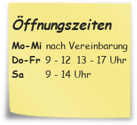 oeffnungszeiten